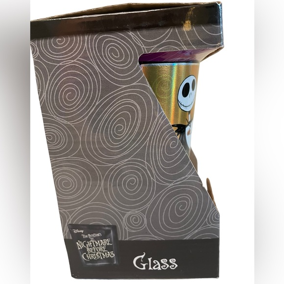 DISNEY NIGHTMARE BEFORE CHRISTMAS GLASS Metallic Orange with Graphics Reusable - Picture 4 of 6